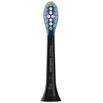 Philips, vârfuri de schimb pentru periuța de dinți sonică Sonicare C3 Premium Plaque Defence, HX9042/33, negru, 2 bucăți