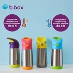 B.Box, Thermoflasche mit Strohhalm, Babyflasche, Ocean Breeze, ab 12 Monaten, 350 ml