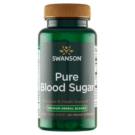 Swanson Pure Blood Sugar, 60 vegetarische Kapseln