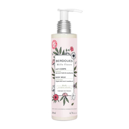 Lapte hidratant pentru corp Berdoues Milles Fleurs, 200ml, Berdoues