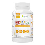 Wish Mg + K + B6, Magnesium, Kalium, Vitamin B6, 120 Kapseln