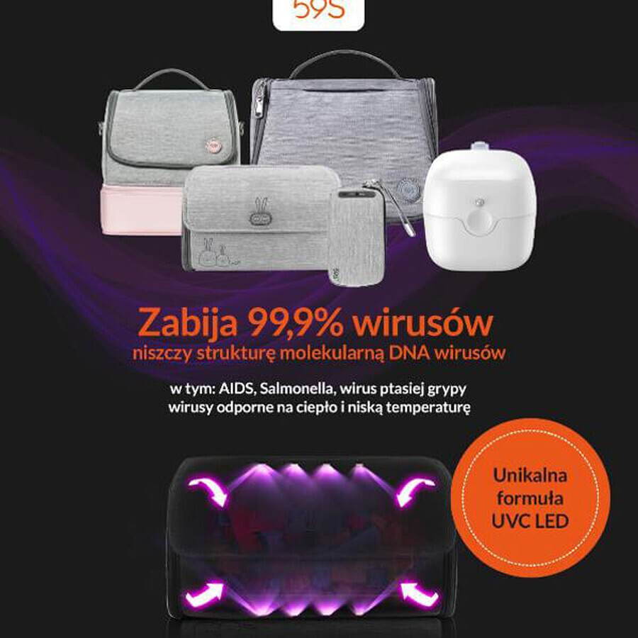 Mummy Bag 59S, sac de sterilizare UVC LED, 1 buc