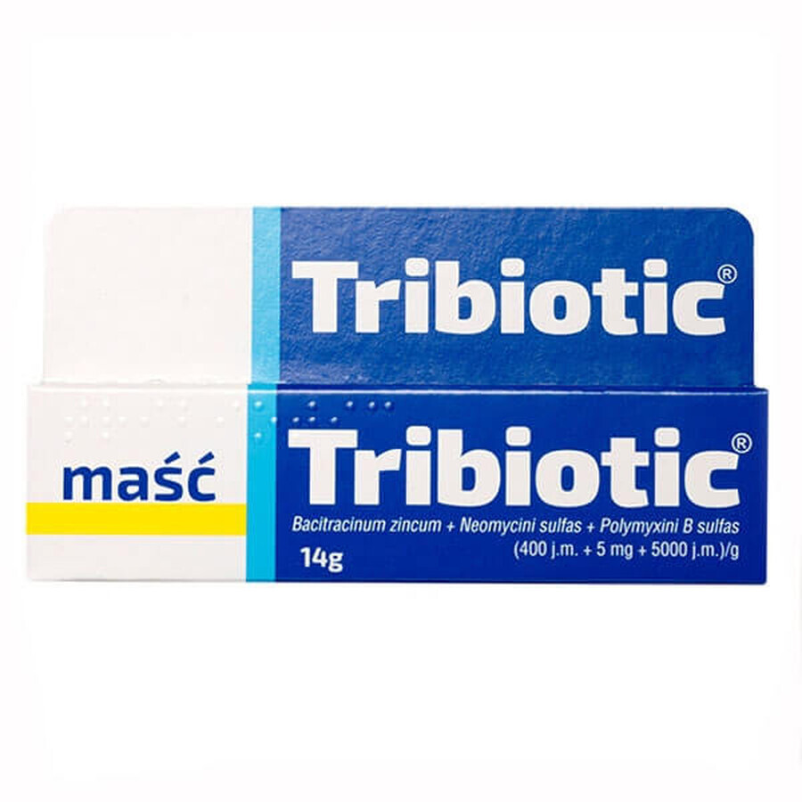 Tribiotikum (5 mg + 0,833 mg + 0,01 g)/g, Salbe, 14 g