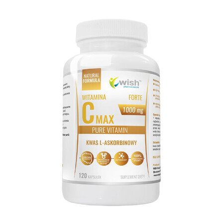 Wish Vitamina C Max Forte 1000 mg, 120 capsule