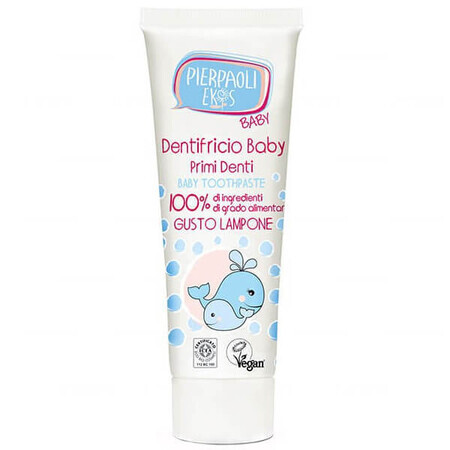 Ekos Baby, erste Zahnpasta für Babys, Himbeere mit Kamillenextrakt, 75 ml