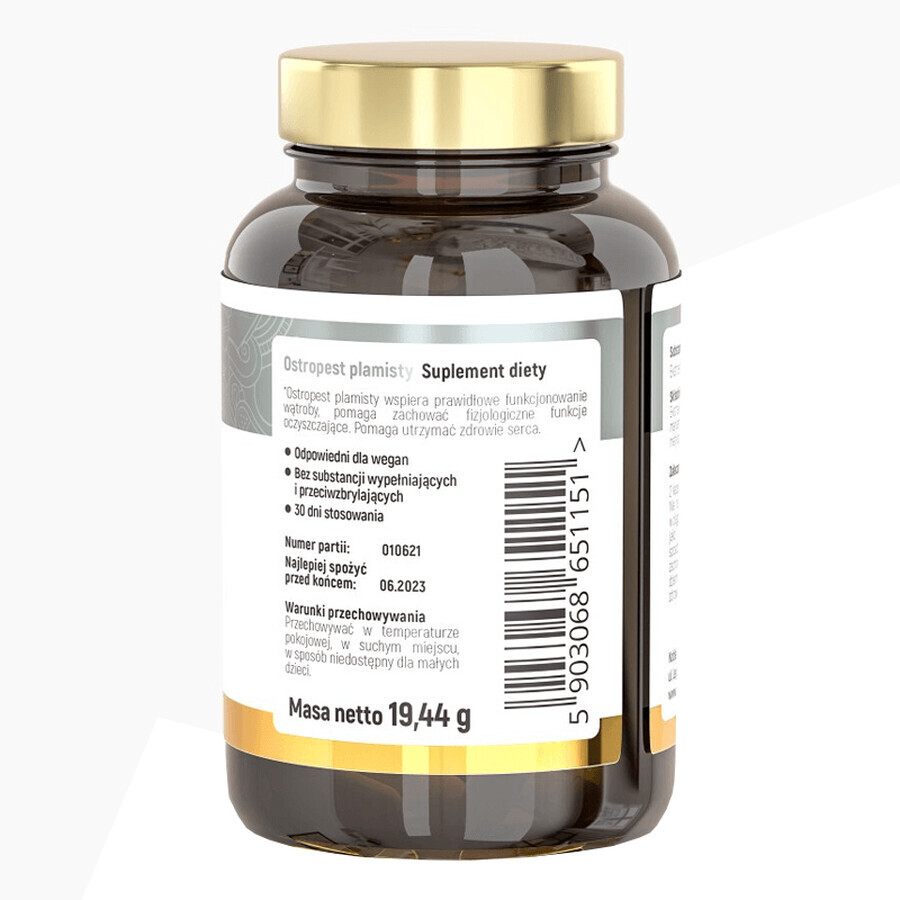 Noble Health Mariendistel, 60 pflanzliche Kapseln