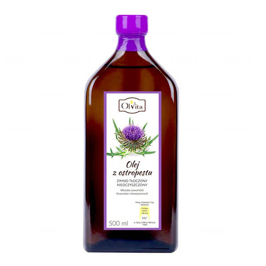 OlVita Cold pressed thistle oil, unpurified, 500 ml