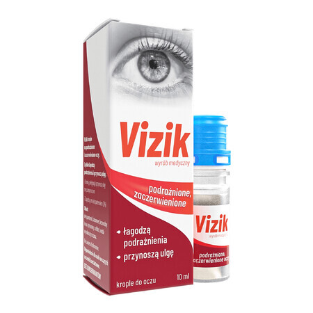 Vizik Ojos irritados y enrojecidos, colirio, 10 ml