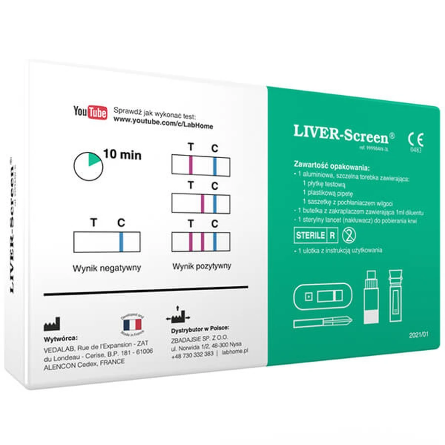 Liver-Screen, un test per valutare lo stato fisiologico del fegato, 1 pz.