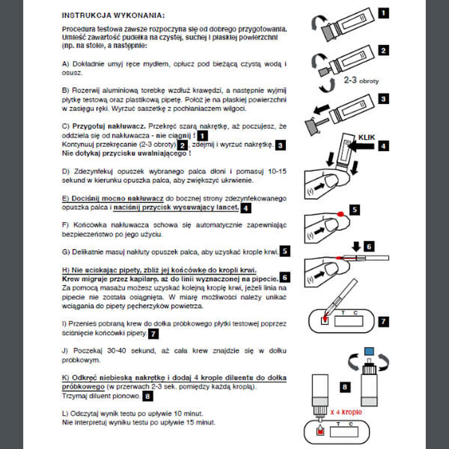 LabHome Prosta-Check, test de sânge pentru niveluri crescute de PSA, diagnostic de prostată, 1 buc