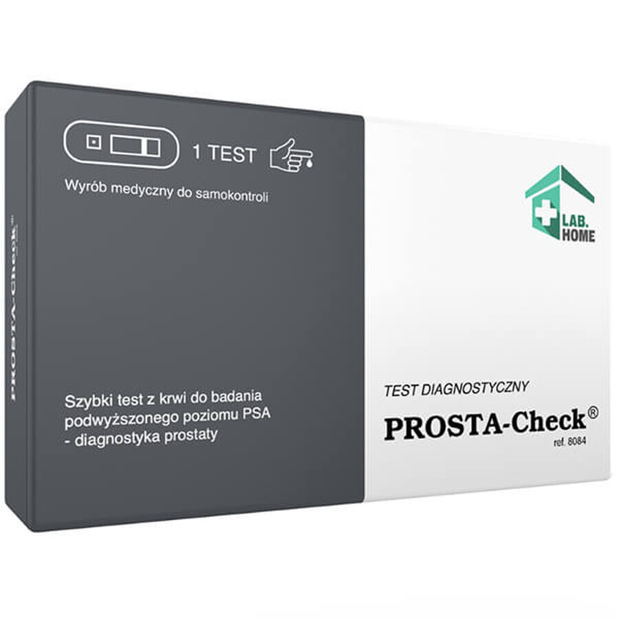 LabHome Prosta-Check, test de sânge pentru niveluri crescute de PSA, diagnostic de prostată, 1 buc