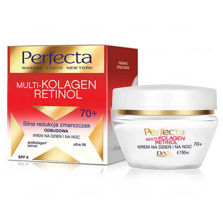 Perfecta Multi Kolagen Retinol 70+, crema viso giorno e notte, 50 ml