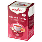 Yogi Tea Women's Energy, thé énergétique pour femmes, BIO, 1.8 g x 17 sachets