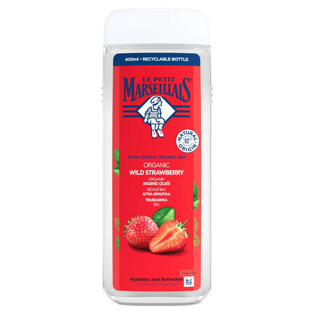 Le Petit Marseillais, gel de ducha, fresa, 400 ml