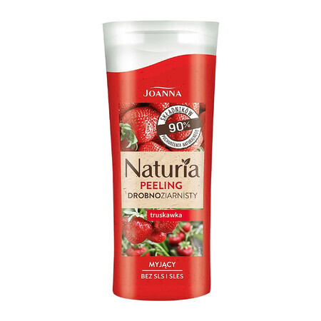 Joanna Naturia, fine peeling, strawberry, 100 ml