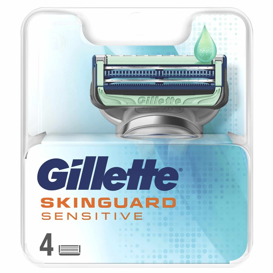 Gillette Skinguard Sensitive, Ersatzpatronen, 4 Stück