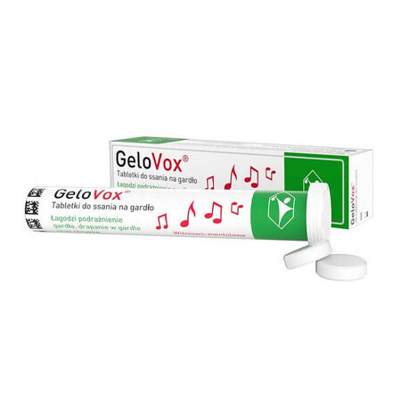 GeloVox, throat lozenges, cherry-menthol flavor, 20 units