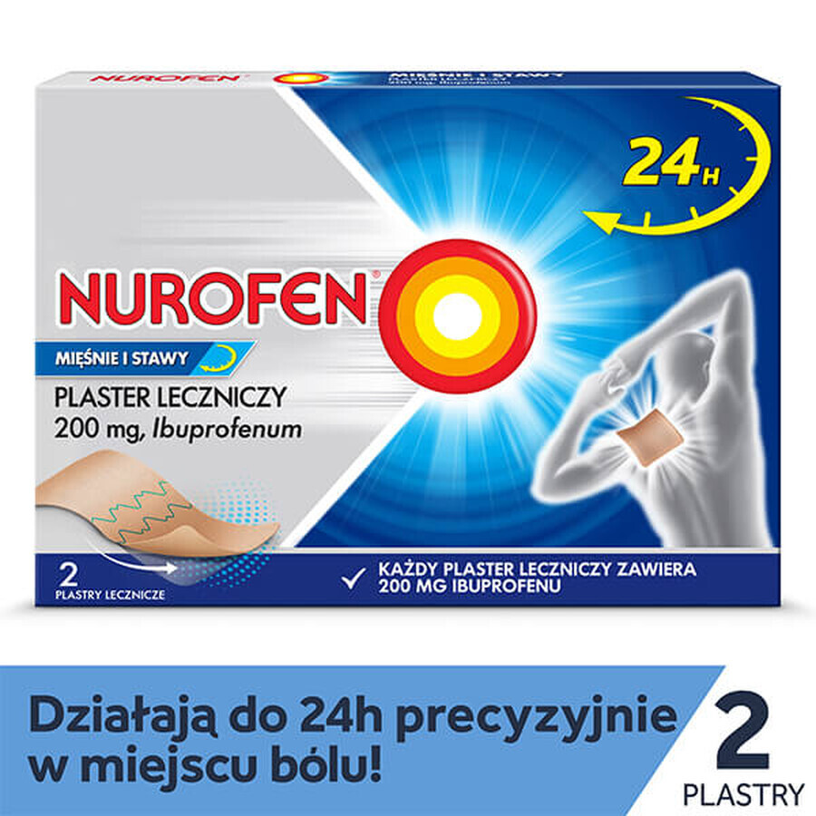 Nurofen Muscles and Joints 200 mg, medicated patch, 2 units