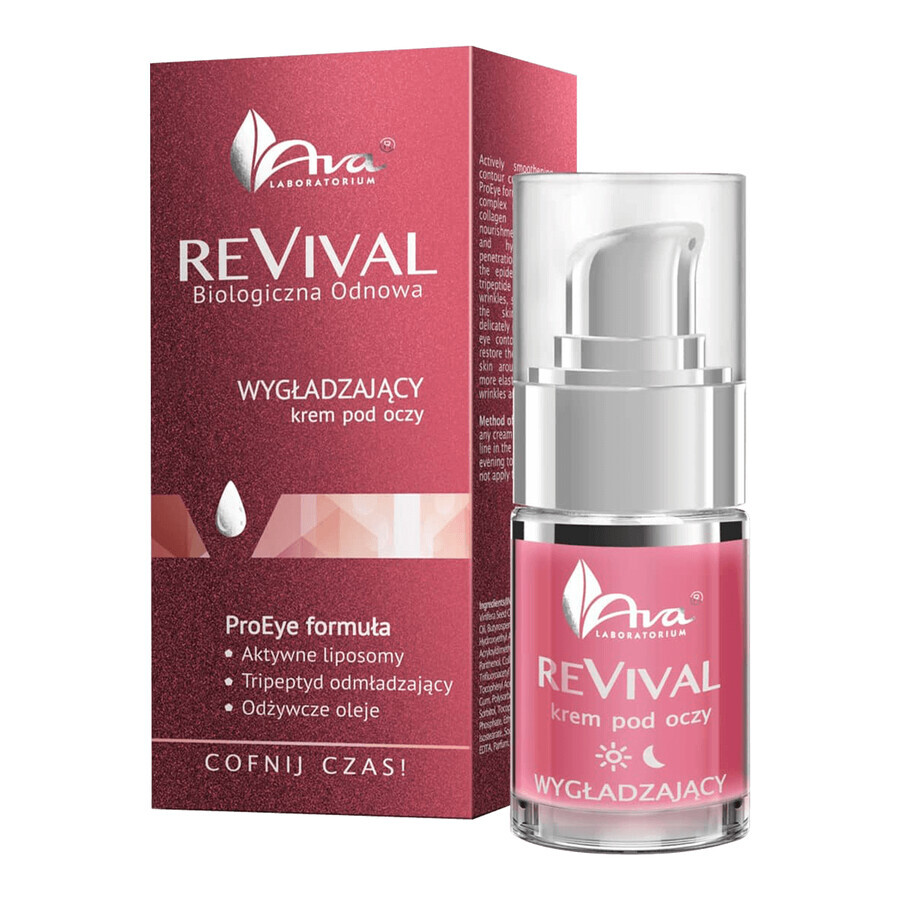 AVA Revival, crème lissante pour les yeux, 15 ml