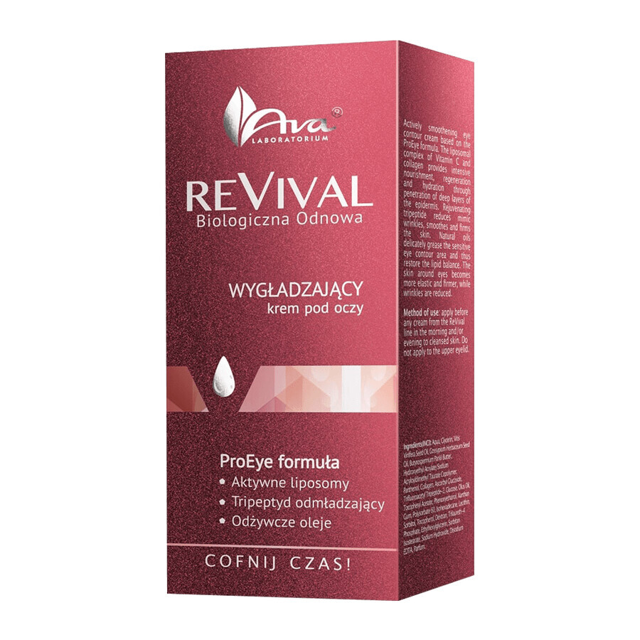 AVA Revival, crème lissante pour les yeux, 15 ml