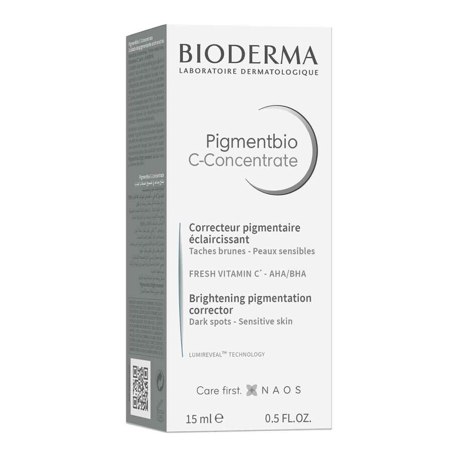 Bioderma Pigmentbio C-Konzentrat, aufhellendes Gesichtskonzentrat, mit Vitamin C, 15 ml