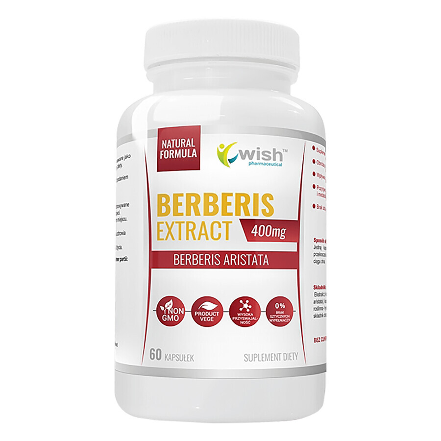 Wish Berberis Extract 400 mg, 60 capsule