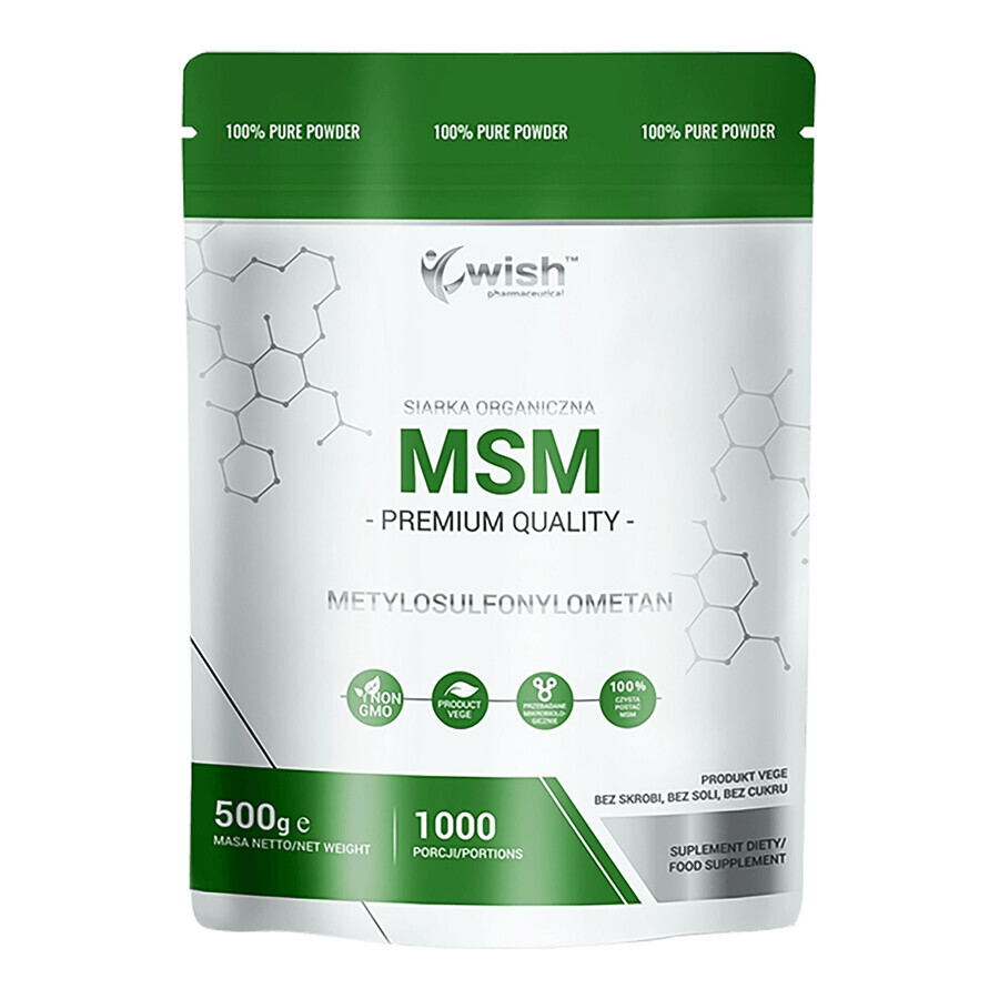 Wish MSM, organischer Schwefel, 500 g