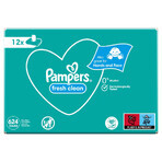 Pampers Fresh Clean, Feuchttücher, 12 x 52 Stück