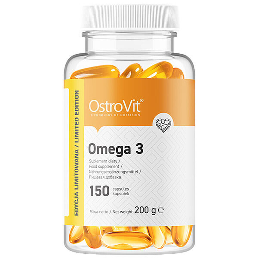 OstroVit Omega 3, limitierte Auflage, 150 Kapseln