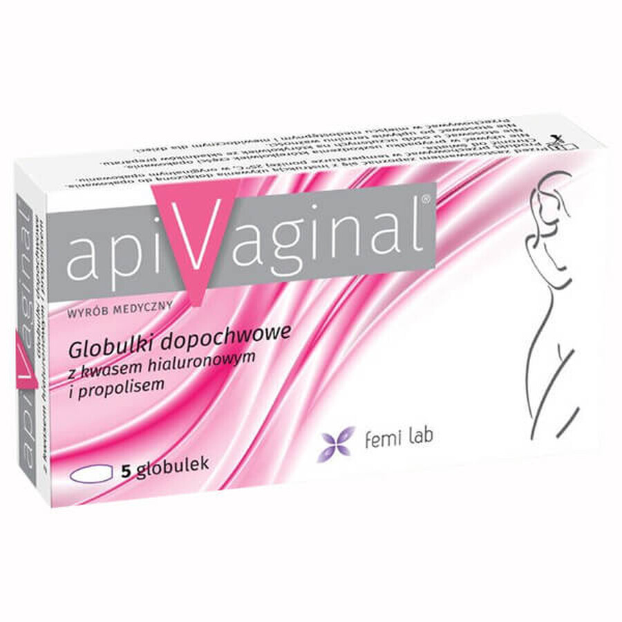 ApiVaginal, vaginale bolletjes, 5 eenheden