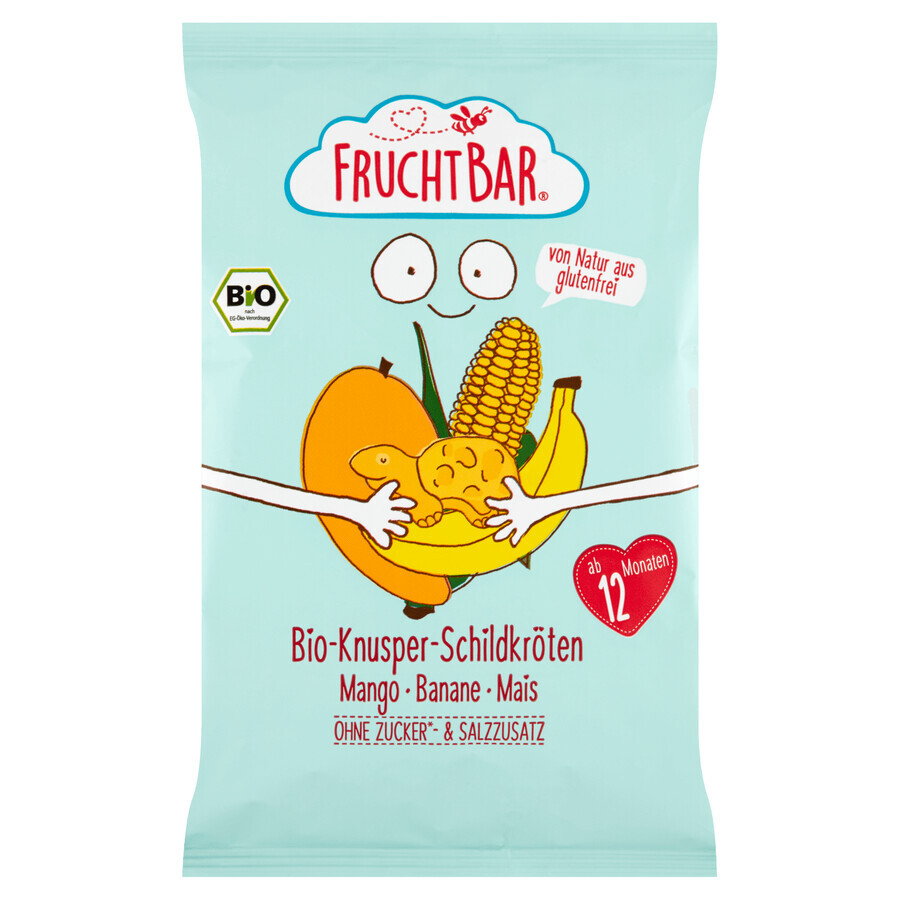 Fruchtbar Corn Crisps, Mangan-Banane BIO, nach 12 Monaten, 30 g