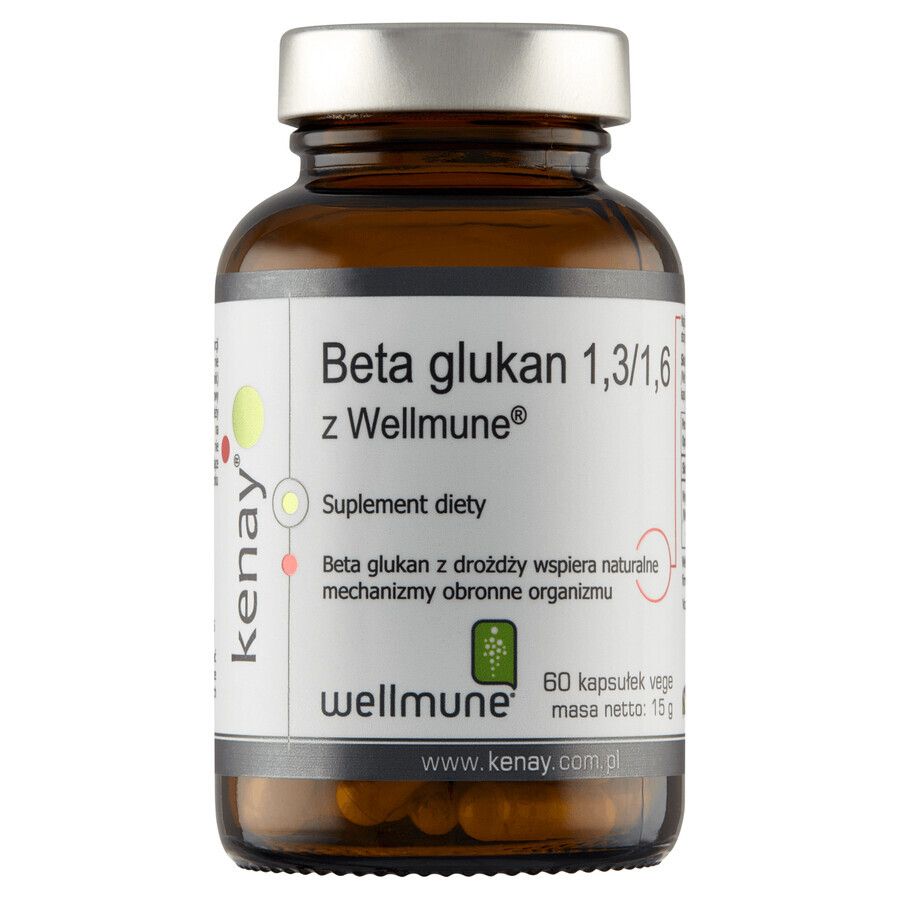 Kenay Beta Glucan 1.3/ 1.6 mit Wellmune, 60 Veggie-Kapseln