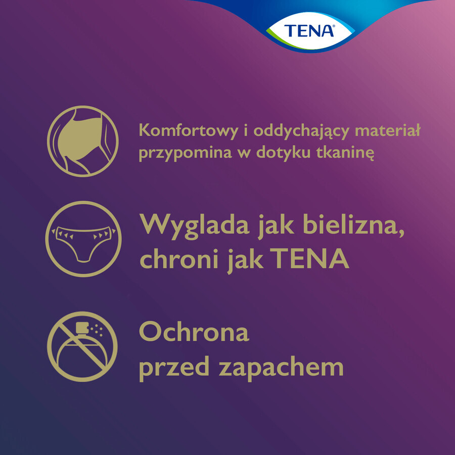 Tena Lady Pants Noir, absorberende slip, maat M, 75-105 cm, Plus, 9 stuks