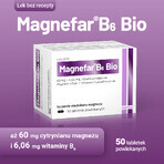 Magnefar B6 Bio 60 mg + 6,06 mg, 50 Tabletten