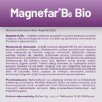 Magnefar B6 Bio 60 mg + 6,06 mg, 50 Tabletten