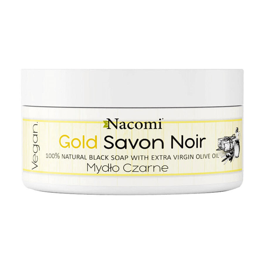 Nacomi, Gold Savon Noir Schwarze Seife, 125 g