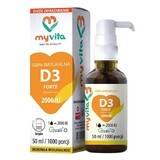 MyVita Natural D3 Forte, Vitamin D 2000 IU, Tropfen, 50 ml