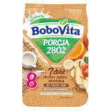 BoboVita Porcja Zbóż cereal-egg porridge 7 cereals, fruit, milk, no added sugar, after 8 months, 210 g