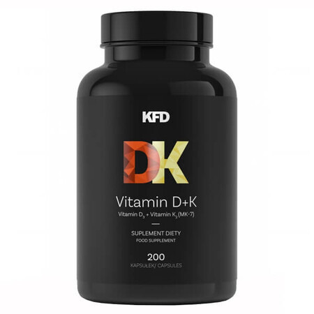 KFD Vitamin D3 + K2, 200 Kapseln