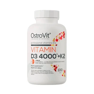 Vitamina D3 4000 + K2, 100 comprimate, OstroVit