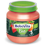 BoboVita Bio-Dessert, Apfel und Erdbeere nach 5 Monaten, 125 g