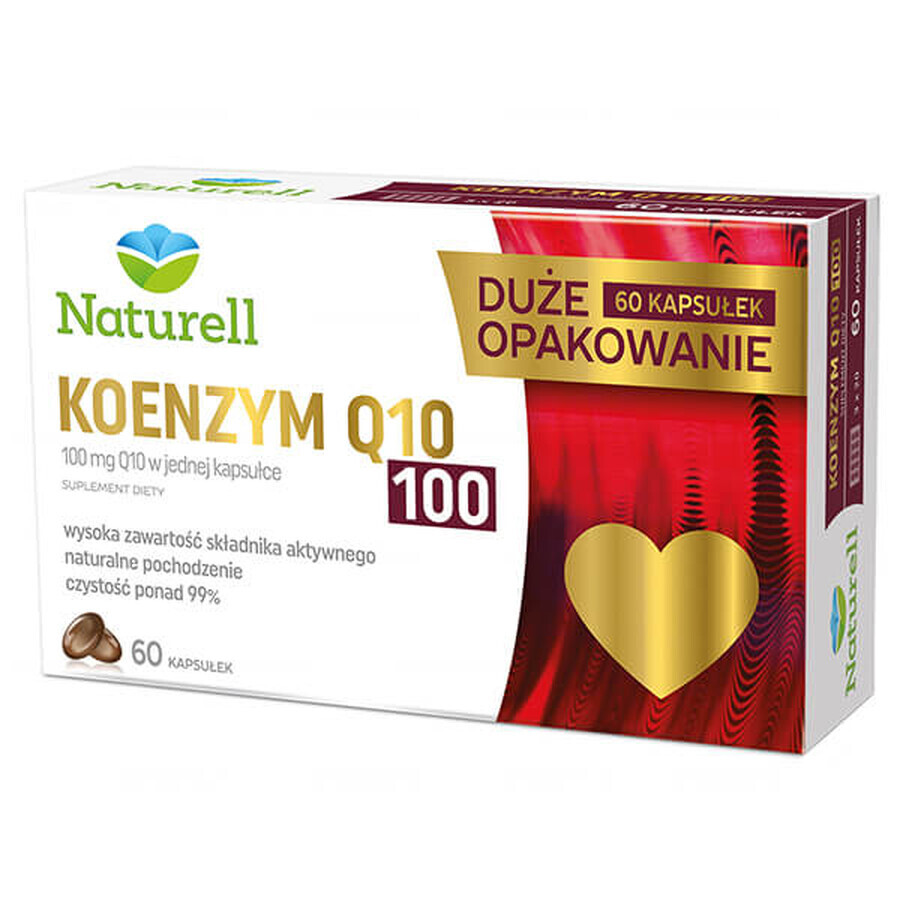 Naturell, Coenzym Q-10 100 mg, 60 Kapseln