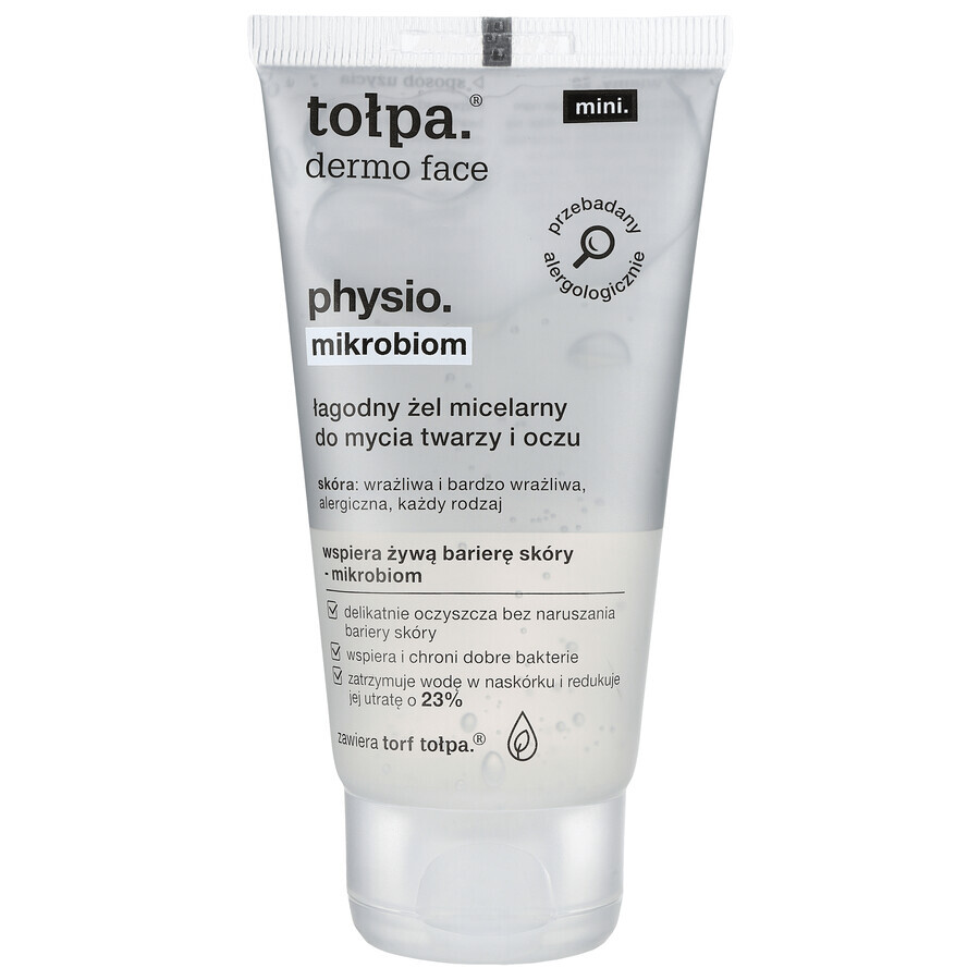 Tolpa Dermo Face, Physio Microbiome, mizellares Gel für Gesicht und Augen, 75 ml