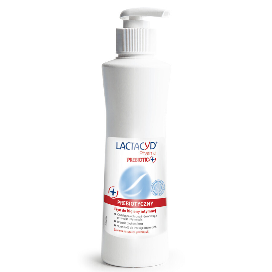 Lactacyd Pharma Prebiotic+, lozione probiotica per l'igiene intima, 250 ml