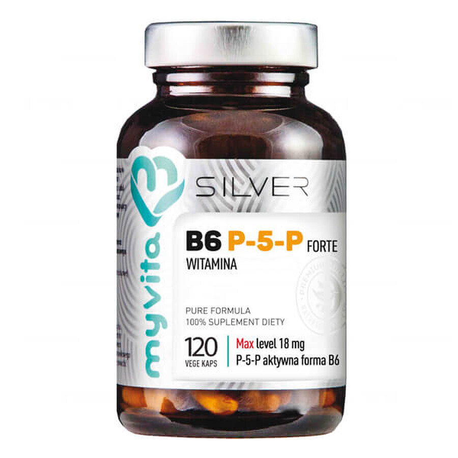 MyVita Silber, Vitamin B6 P-5 Forte, 120 Kapseln