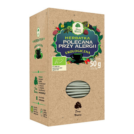 Dary Natury Recommended tea for allergies, organic, 2 gx 25 sachets