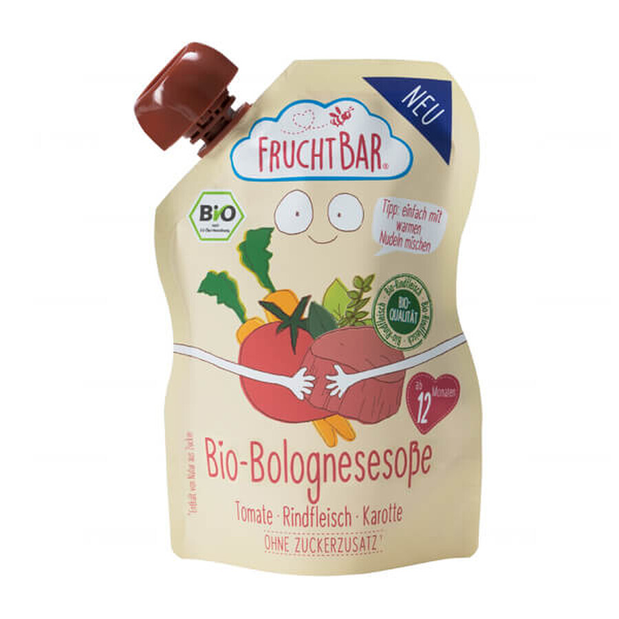 Fruchtbar Bolognesesauce mit Rindfleisch BIO, nach 12 Monaten, 190 g