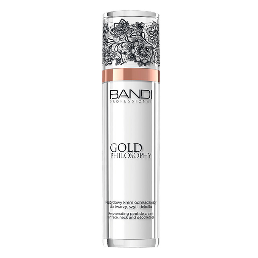 Bandi Gold Philosophy, crème rajeunissante aux peptides pour le visage, le cou et le décolleté, 50 ml