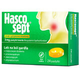 Hascosept 3 mg, Zitronen-Honig-Geschmack, 24 Hartlutschtabletten