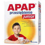 Apap Przeziębienie Junior 300 mg + 20 mg + 5 mg, polvere per soluzione orale, 6 bustine